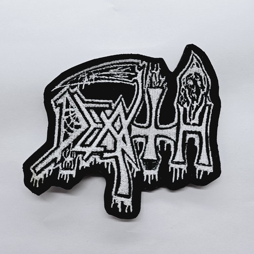 Death embroidered patch - death,
