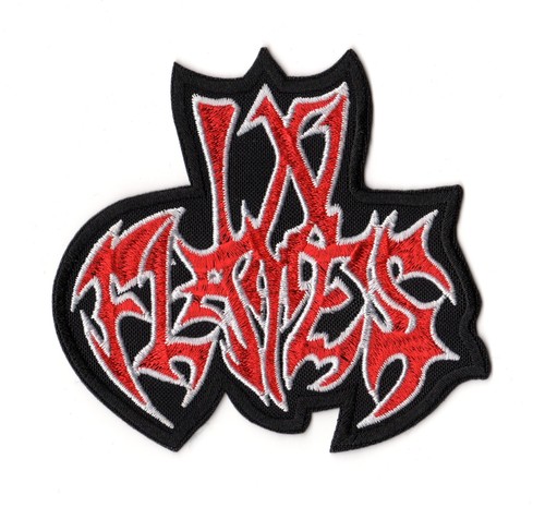 Flames sew patch swedish - flames,