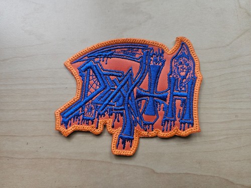 Death sew blue orange - death,, on