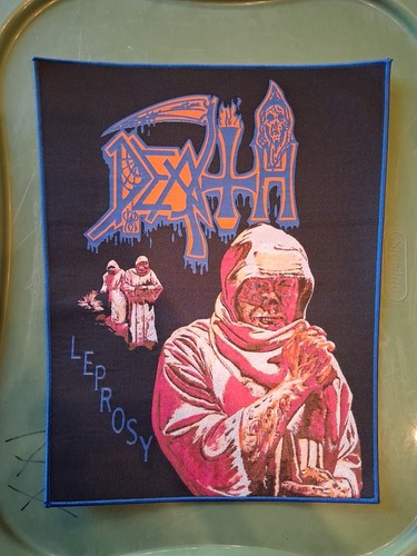 Death leprosy woven - death, backpatch